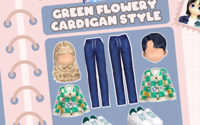 [PROMO] GREEN FLOWERY CARDIGAN STYLE